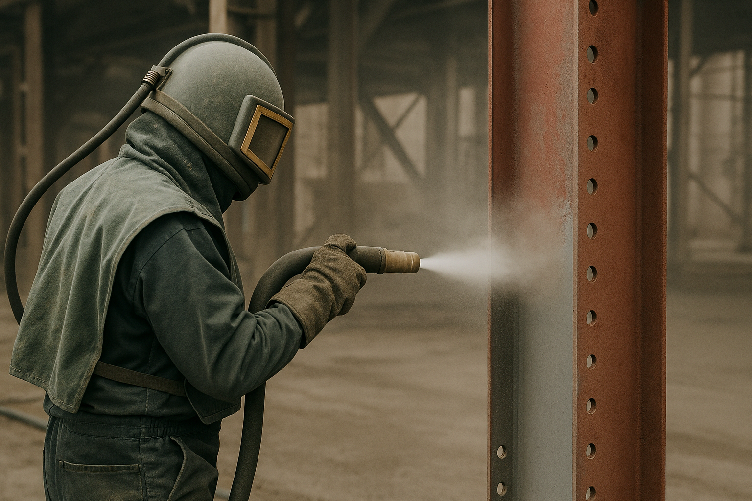 Sandblasting en estructura